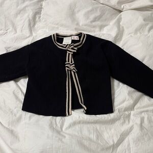 Zara Black and Cream Kids Sweater
